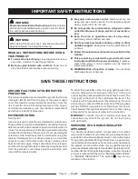 Preview for 6 page of Baja MB801700 Operator'S Manual