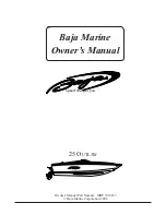 Baja Outlaw 25 Owner'S Manual preview