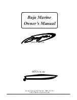 Baja Outlaw 40 Owner'S Manual preview