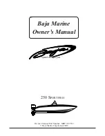 Baja Sportfish 250 Owner'S Manual preview