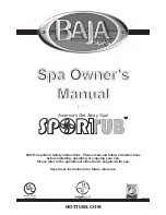 Baja sportub series Owner'S Manual preview