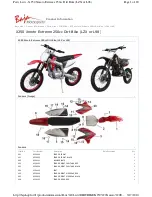 Baja X250 Xmoto Extreme Product Information preview