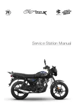 Bajaj GT 125X Service Station Manual preview