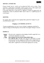 Предварительный просмотр 5 страницы BAK C-2300 Operating Manual