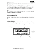 Preview for 4 page of BAK proton Operating Manual