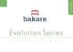 Bakare Evolution 100 Instructions Manual предпросмотр