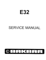 Preview for 1 page of Bakbar E32 Service Manual