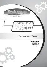 Bake Max BACO5T Series Installation And Operation Manual preview