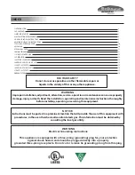 Preview for 2 page of Bake Max CO5TG Installation And Operation Manual