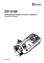 Предварительный просмотр 1 страницы Baker Hughes Druck DPI 610A Instruction Manual