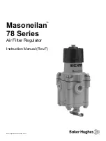 Baker Hughes Masoneilan 78 Series Instruction Manual preview