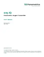 Предварительный просмотр 3 страницы Baker Hughes Panametrics oxy.IQ User Manual