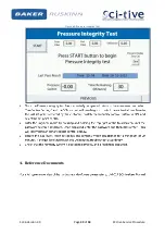 Preview for 33 page of Baker Ruskinn Sci-tive SI-046 Service Procedure