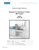 Baker BD InoqulA Installation Manual preview