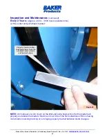 Preview for 41 page of Baker Blue Streak 3640E User Manual