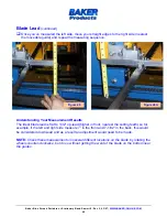 Preview for 49 page of Baker Blue Streak 3640E User Manual