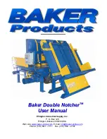 Baker Double Notcher User Manual preview