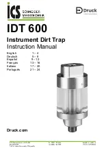 Предварительный просмотр 1 страницы Baker Druck ics IDT 600 Instruction Manual