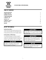 Preview for 3 page of Bakers Pride 24BPV4B20N Operation Manual