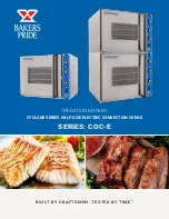 Bakers Pride COC-E Series Operation Manuals предпросмотр