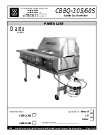 Bakers Pride Dante CBBQ-30S Parts List preview