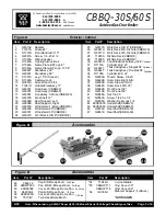 Preview for 3 page of Bakers Pride Dante CBBQ-30S Parts List