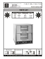 Bakers Pride P-44BL Parts List preview