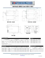 Предварительный просмотр 2 страницы Bakers Pride V600 Specification