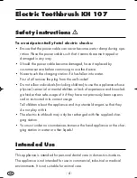 Preview for 4 page of Balance KH 107 Operating Instructions Manual