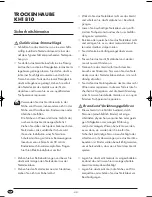 Предварительный просмотр 46 страницы Balance KH 1810 Operating Instructions Manual