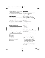 Preview for 5 page of Balance KH 2113 Operating Instructions Manual