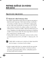 Preview for 68 page of Balance KH 5513 Operating Instructions Manual