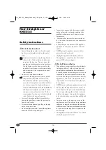 Preview for 20 page of Balance KH 5525 Instruction Manual