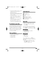 Preview for 23 page of Balance LERVIA KH 1149 Operating Instructions Manual