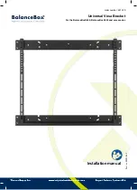 BalanceBox Universal Vesa Bracket Installation Manual предпросмотр