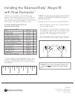 Balanced Body Allegro 1B Installing предпросмотр