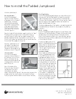 Preview for 1 page of Balanced Body Allegro How To Install