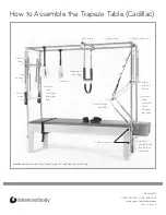 Preview for 1 page of Balanced Body Cadillac Trapeze Table How To Assemble