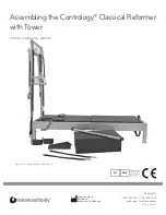 Предварительный просмотр 1 страницы Balanced Body Contrology Classical Reformer with Tower Assembling Manual