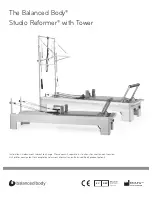 Preview for 1 page of Balanced Body Studio Reformer Manual