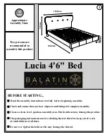 BALATIN INTERIORS Lucia 4'6 Bed Assembly Instructions preview