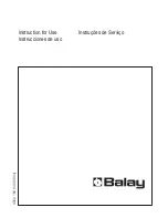 BALAY 3KIB4850 Instructions For Use Manual preview