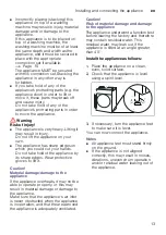 Preview for 13 page of BALAY 3SB590B Installation And Operating Instructions Manual