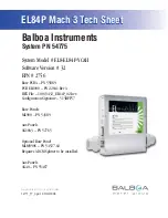 Предварительный просмотр 1 страницы Balboa Instruments EL8-EL84P-YCAH Tech Sheet