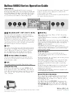 Preview for 1 page of Balboa Water Group 500DZ Series Operation Manual