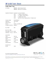Balboa Water Group BP1500 Tech Sheet preview