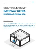 Предварительный просмотр 9 страницы Balboa Water Group ControlMySpa GATEWAY ULTRA Retrofit User Manual