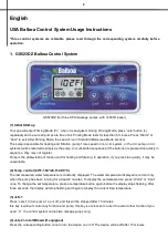 Предварительный просмотр 10 страницы Balboa GS523DZ Usage Instructions