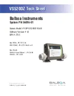Balboa VS520DZ Tech Sheet preview