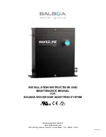 Balboa Wavezone3NE Installation Instructions And Maintenance Manual preview